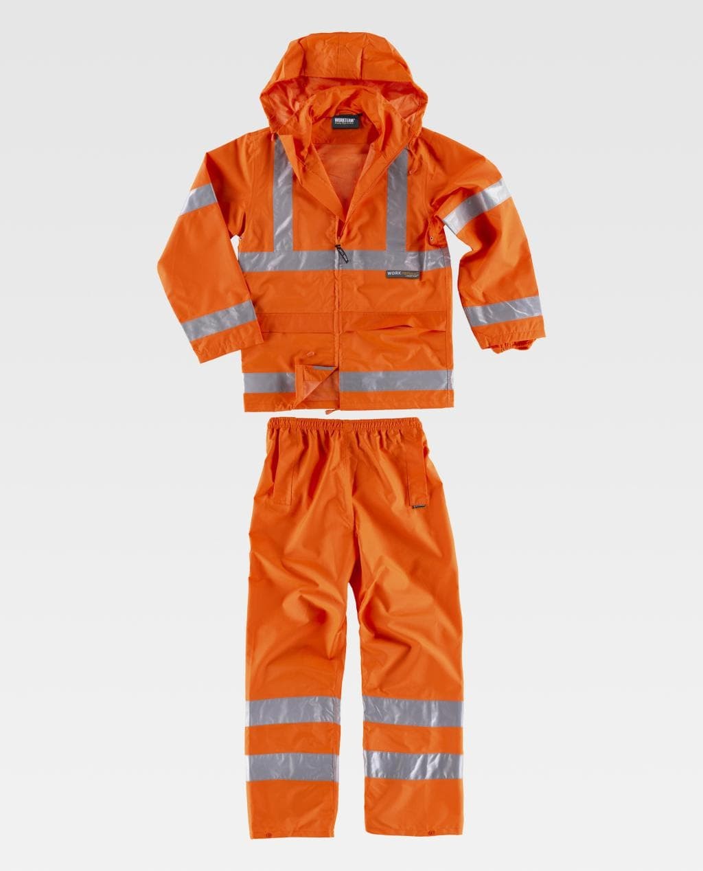 Set Alta Visibilit� Pantalone e Giacca Impermeabile S2010 - Workteam