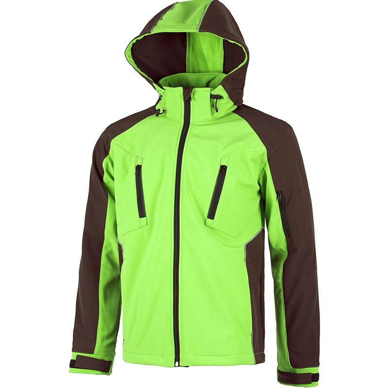 Giacca Workshell antivento con dettagli riflettenti - Workteam