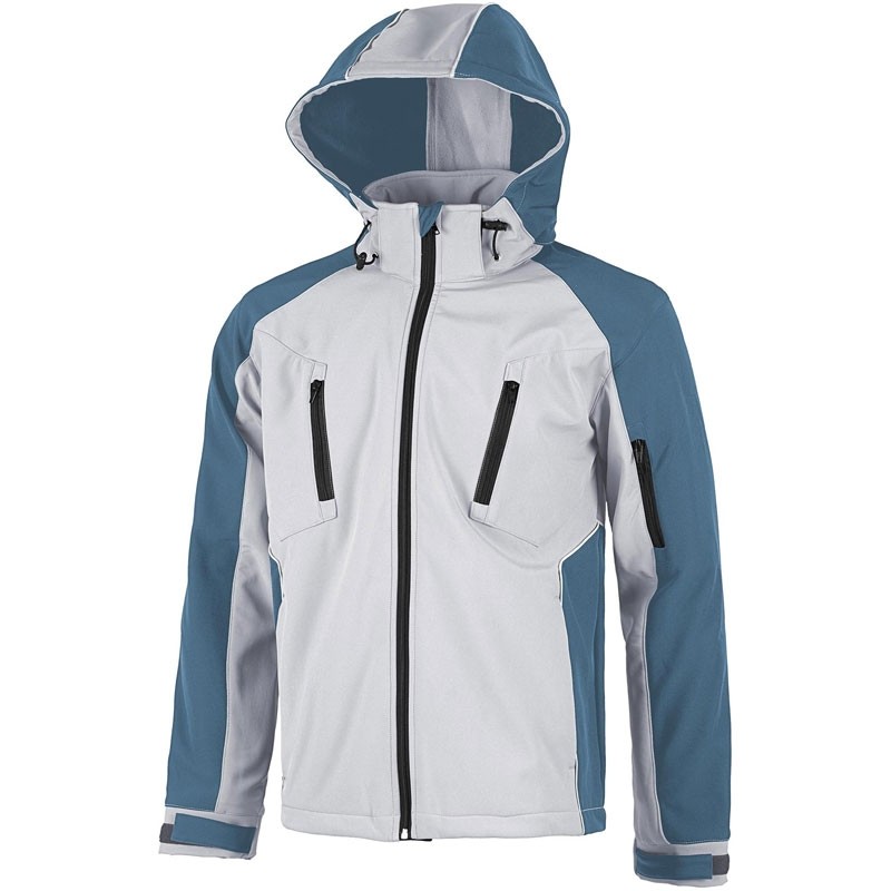 Giacca Workshell antivento con dettagli riflettenti - Workteam