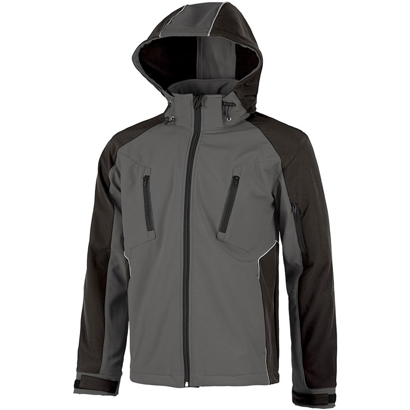 Giacca Workshell antivento con dettagli riflettenti - Workteam
