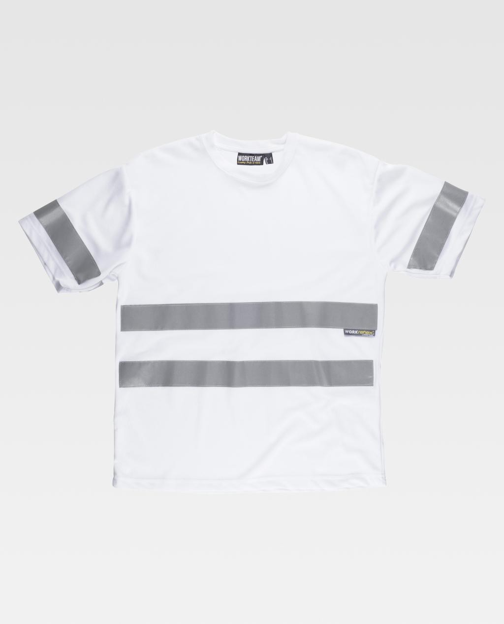 T-shirt da Lavoro Manica Corta con Bande C3939 - Workteam