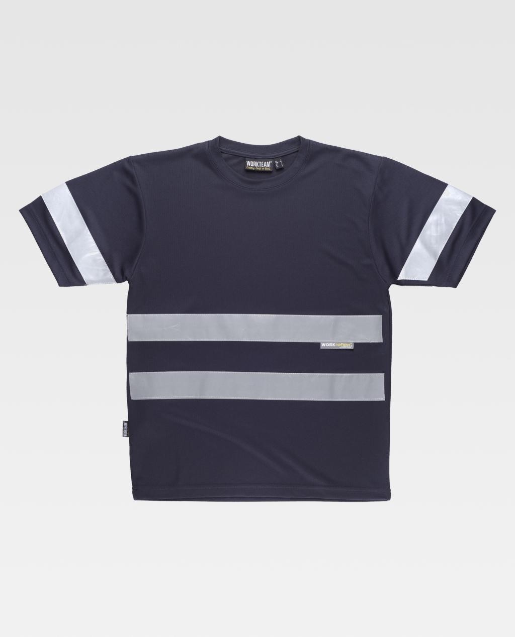 T-shirt da Lavoro Manica Corta con Bande C3939 - Workteam