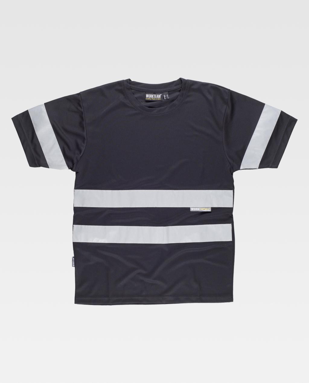 T-shirt da Lavoro Manica Corta con Bande C3939 - Workteam