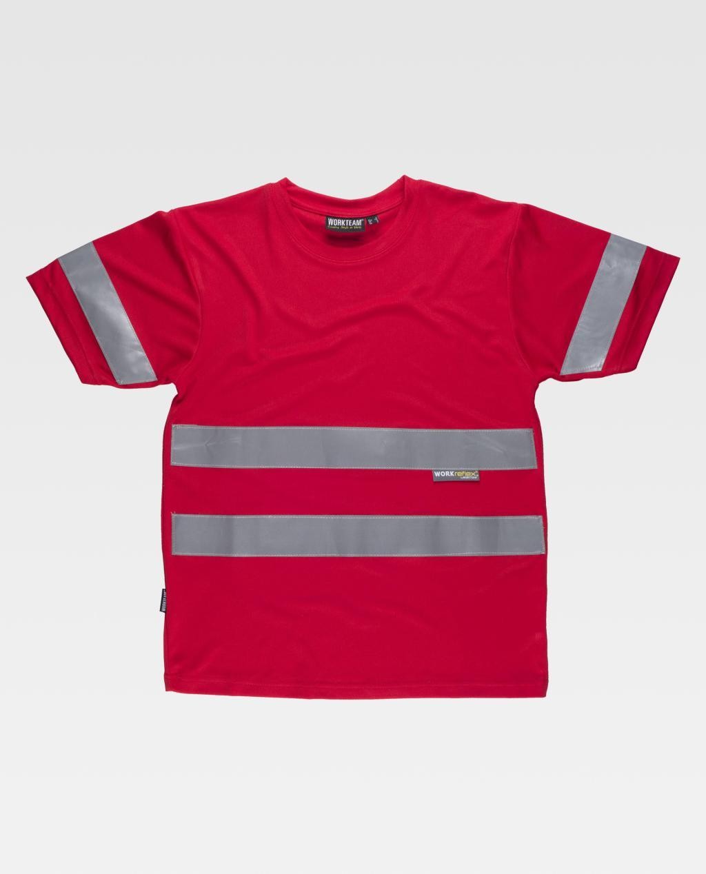 T-shirt da Lavoro Manica Corta con Bande C3939 - Workteam