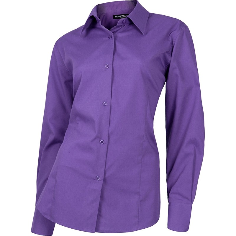 Camicia da lavoro attillata da donna a manica lunga - Workteam