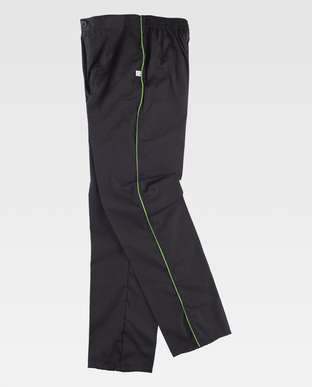 Pantalone con Strisce in Contrasto B9350 - Workteam