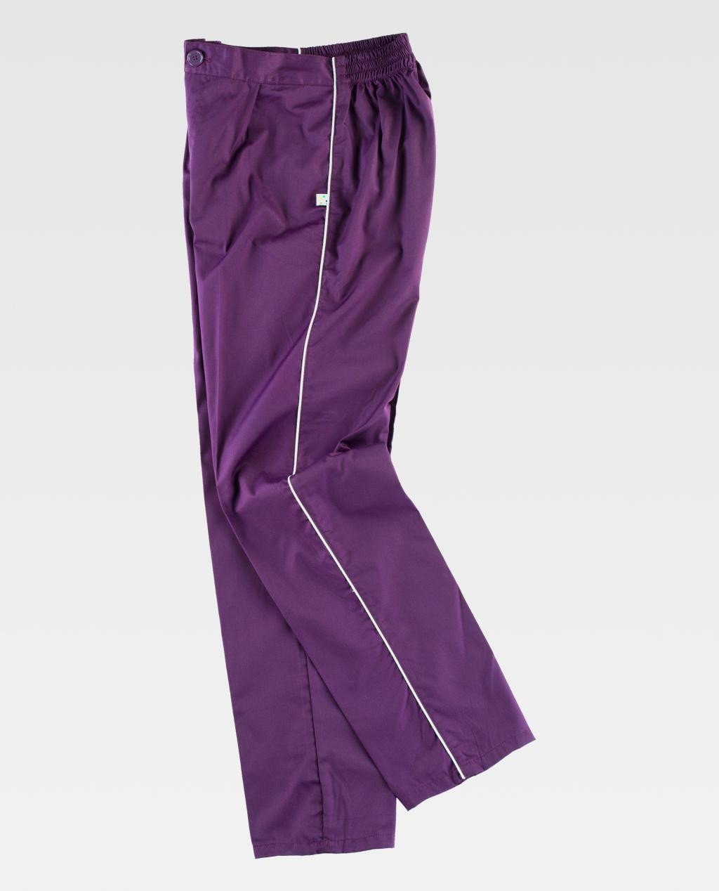 Pantalone con Strisce in Contrasto B9350 - Workteam