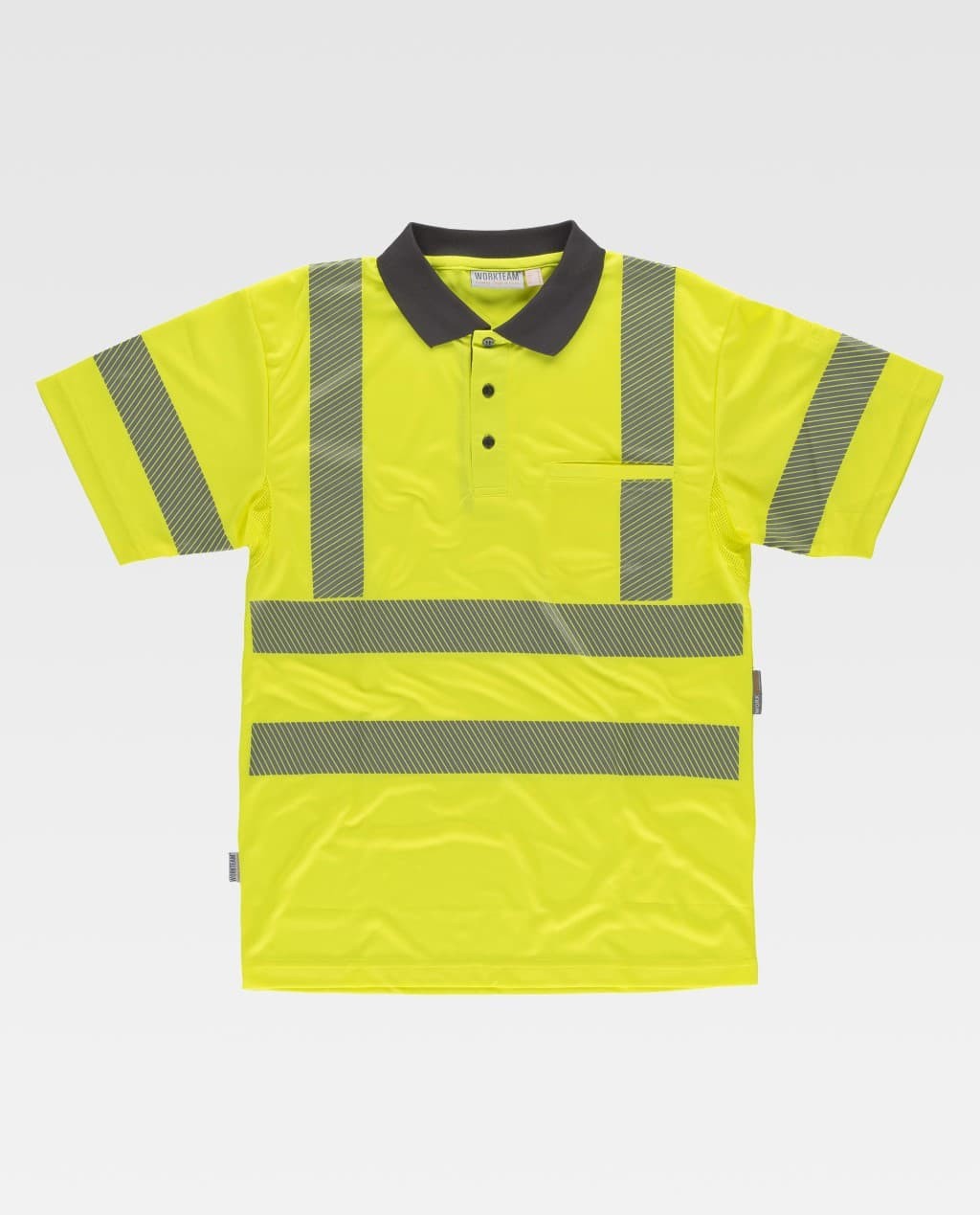 Polo da Lavoro Manica Corta Alta Visibilit� C3882 - Workteam