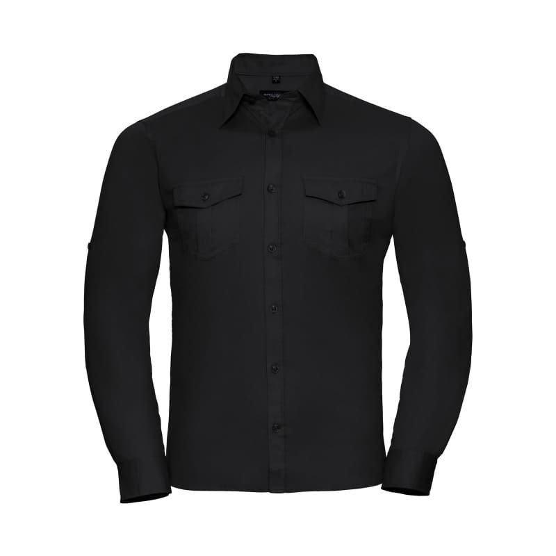 Camicia Da Lavoro a Maniche Lunghe Arrotolata Russell - JE918M