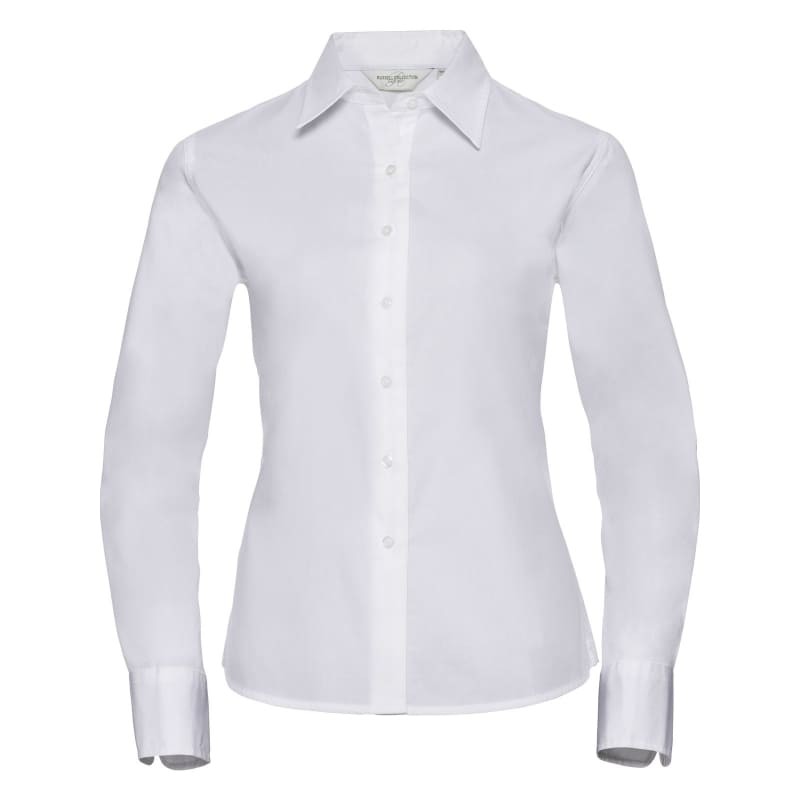 Camicia Da Lavoro Classica a Maniche Lunghe in Twill da Donna Russell - JE916F