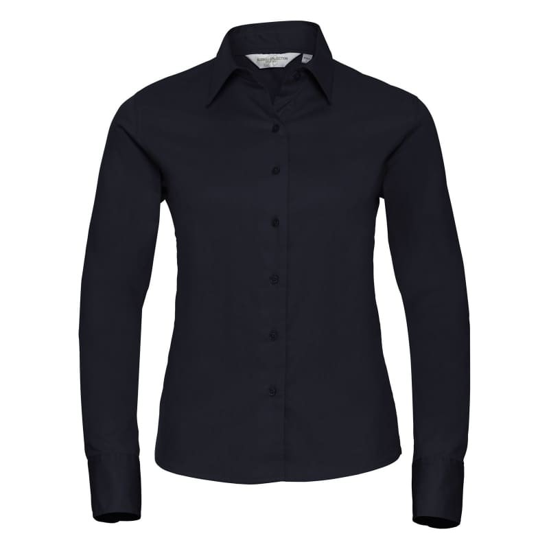 Camicia Da Lavoro Classica a Maniche Lunghe in Twill da Donna Russell - JE916F