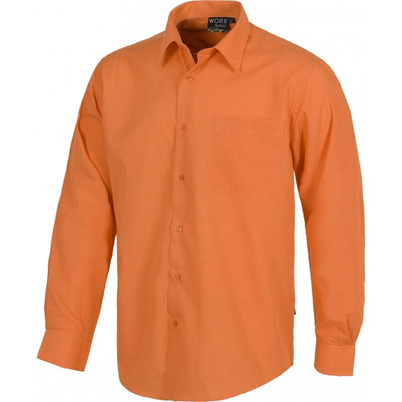 Camicia da lavoro con collo classico a manica lunga - Workteam