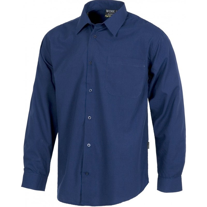 Camicia da lavoro con collo classico a manica lunga - Workteam