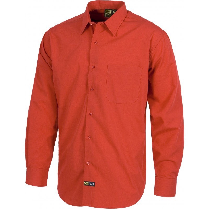 Camicia da lavoro con collo classico a manica lunga - Workteam
