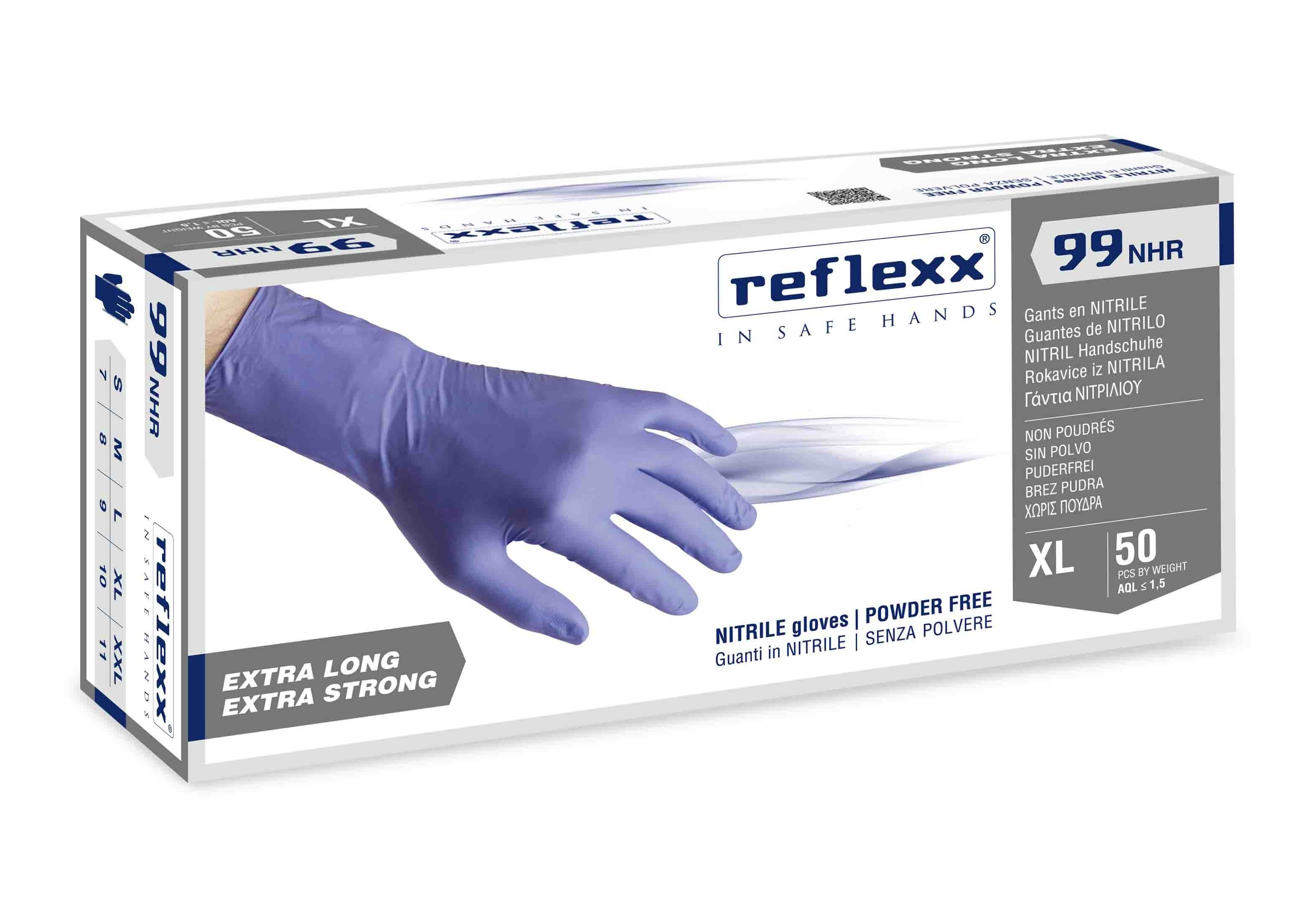 Guanti in nitrile High Risk Reflexx 99 NHR