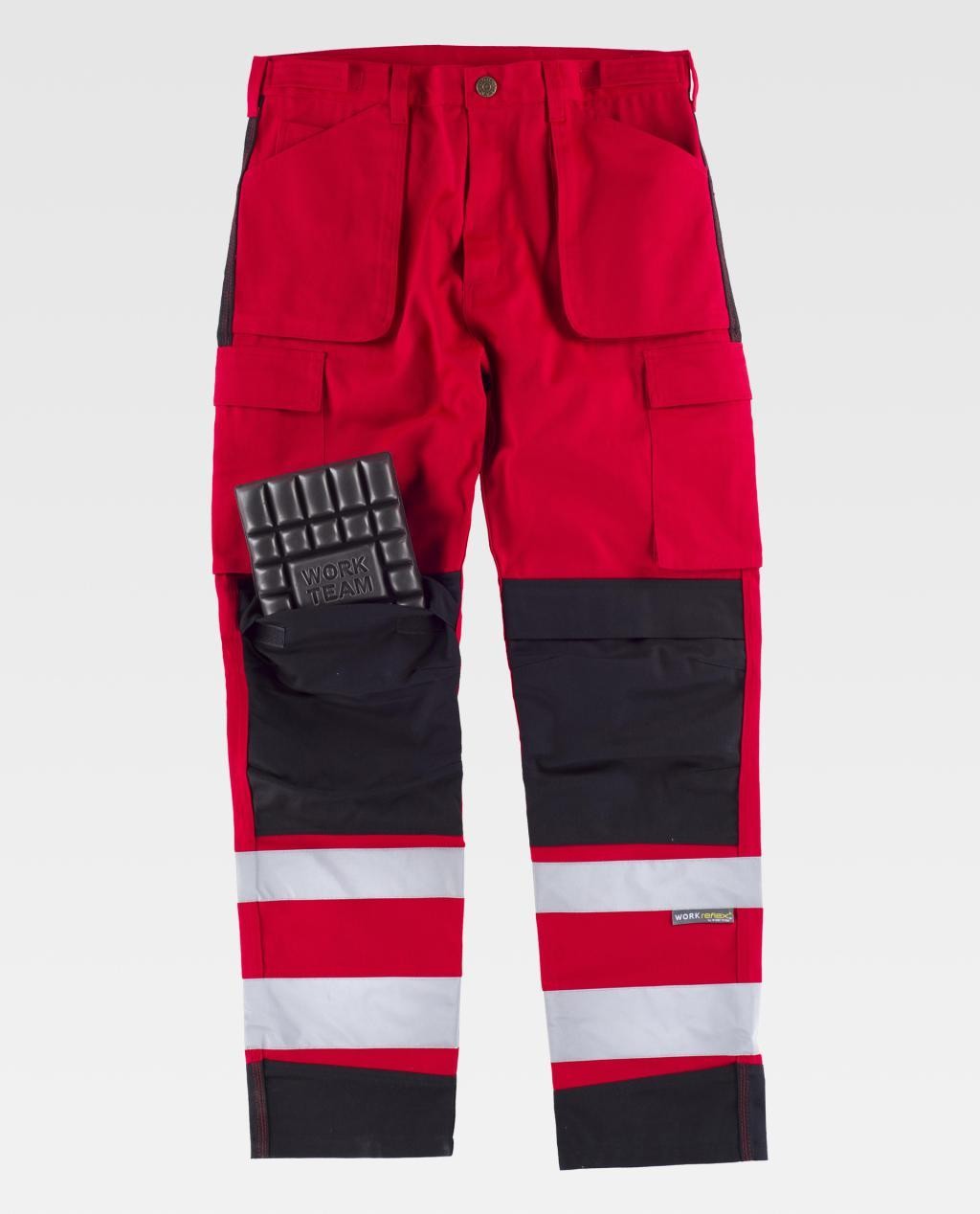 Pantalone da Lavoro Multitasche Stretch Alta Visibilit� C2913 - Workteam