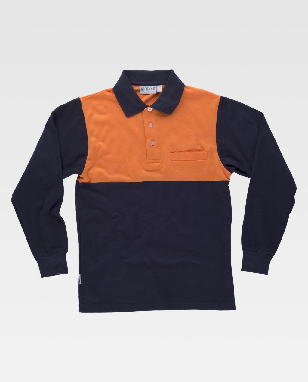 Polo da Lavoro Manica Lunga Alta Visibilit� C3842 - Workteam