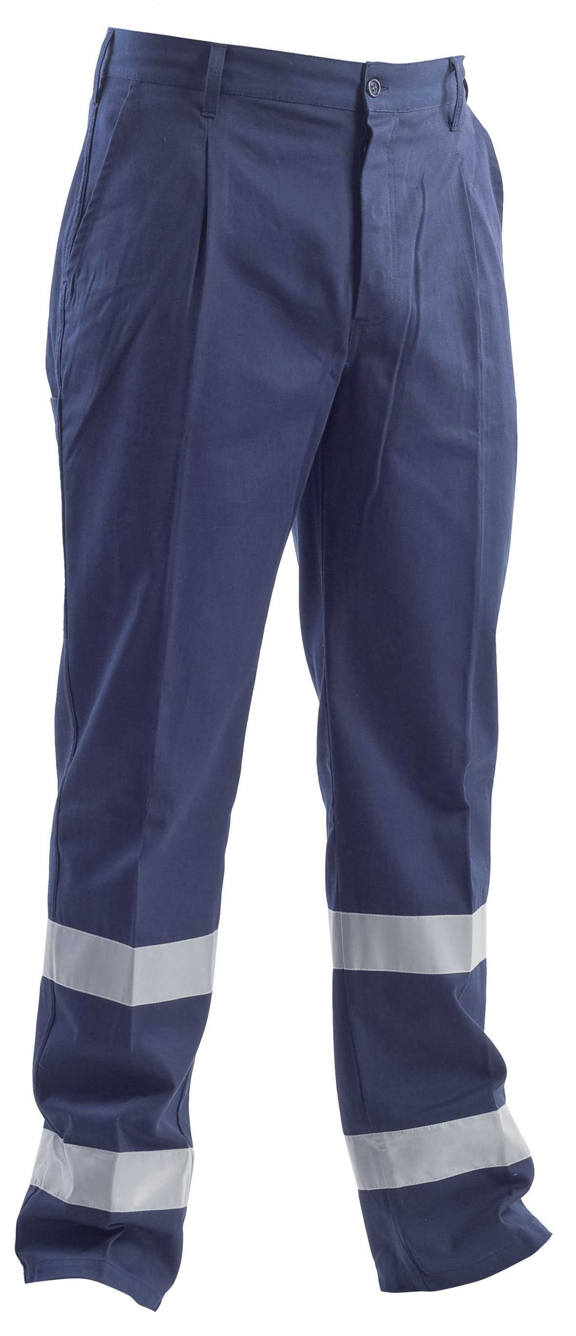 Pantalone da lavoro Multitasche Flash con bande 100 % cotone massaua P&P Loyal STX43 101