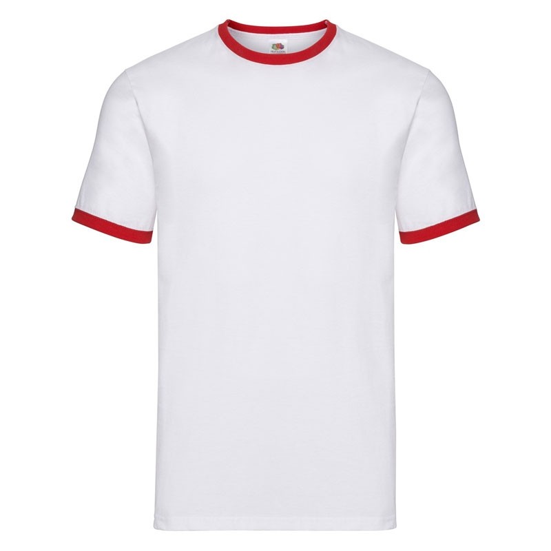 T-shirt da Lavoro Fruit Of The Loom Ringer in Cotone FR611680