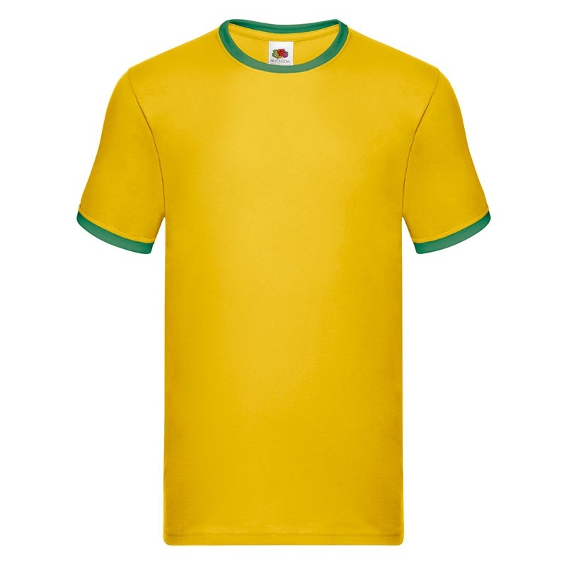 T-shirt da Lavoro Fruit Of The Loom Ringer in Cotone FR611680