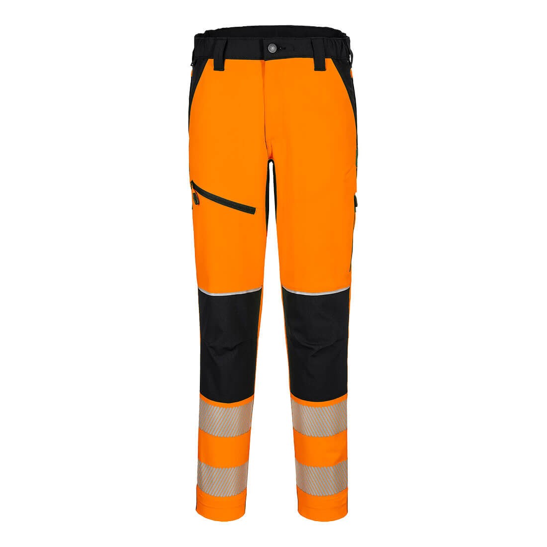 Pantaloni da Lavoro Alta Visibilit� Multitasche Impermeabili Stretch Portwest T140