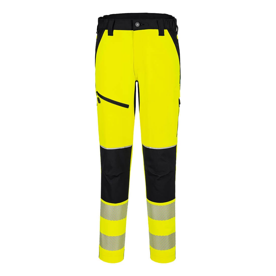 Pantaloni da Lavoro Alta Visibilit� Multitasche Impermeabili Stretch Portwest T140