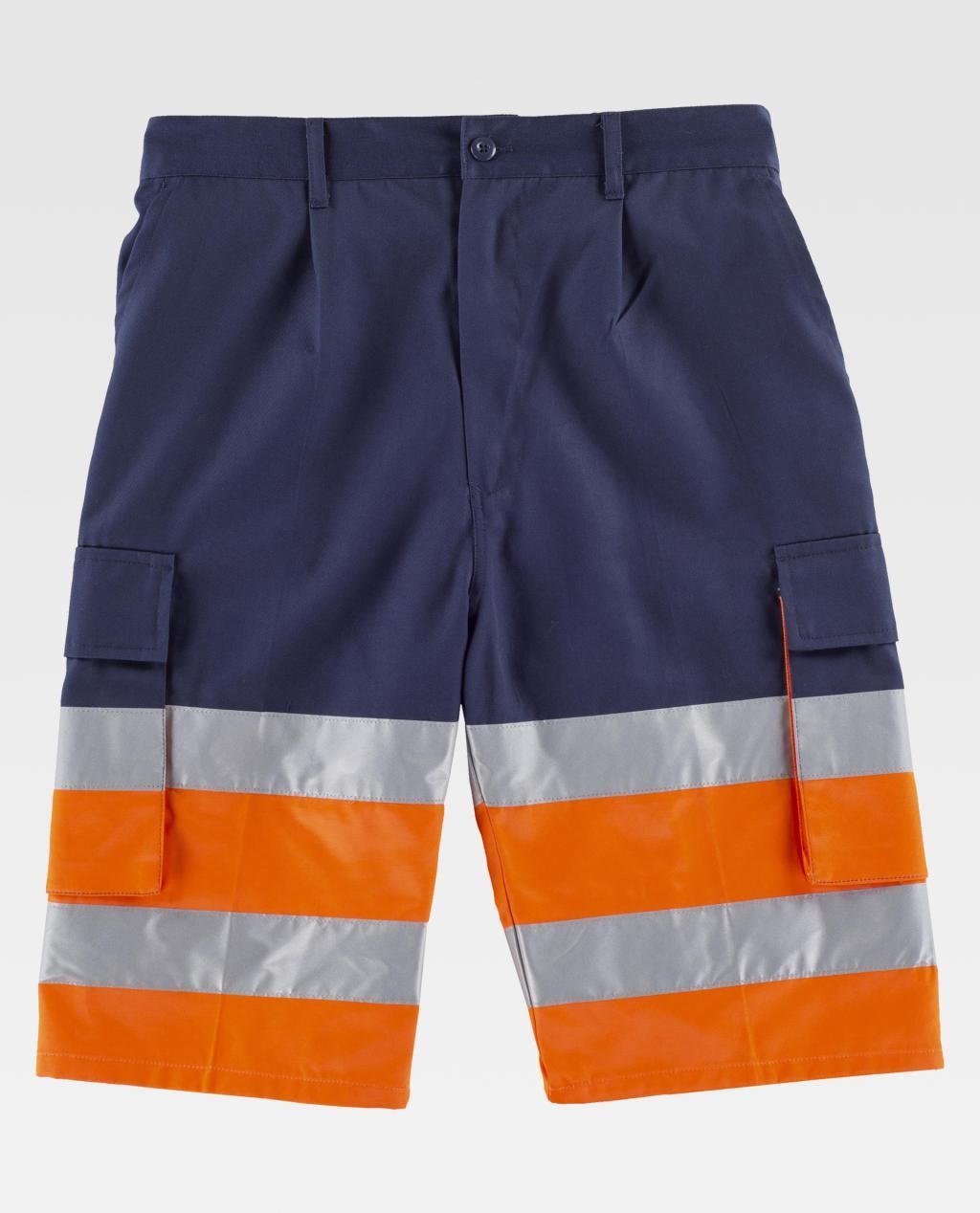 Bermuda da Lavoro Bicolore Alta Visibilit� C4005 - Workteam