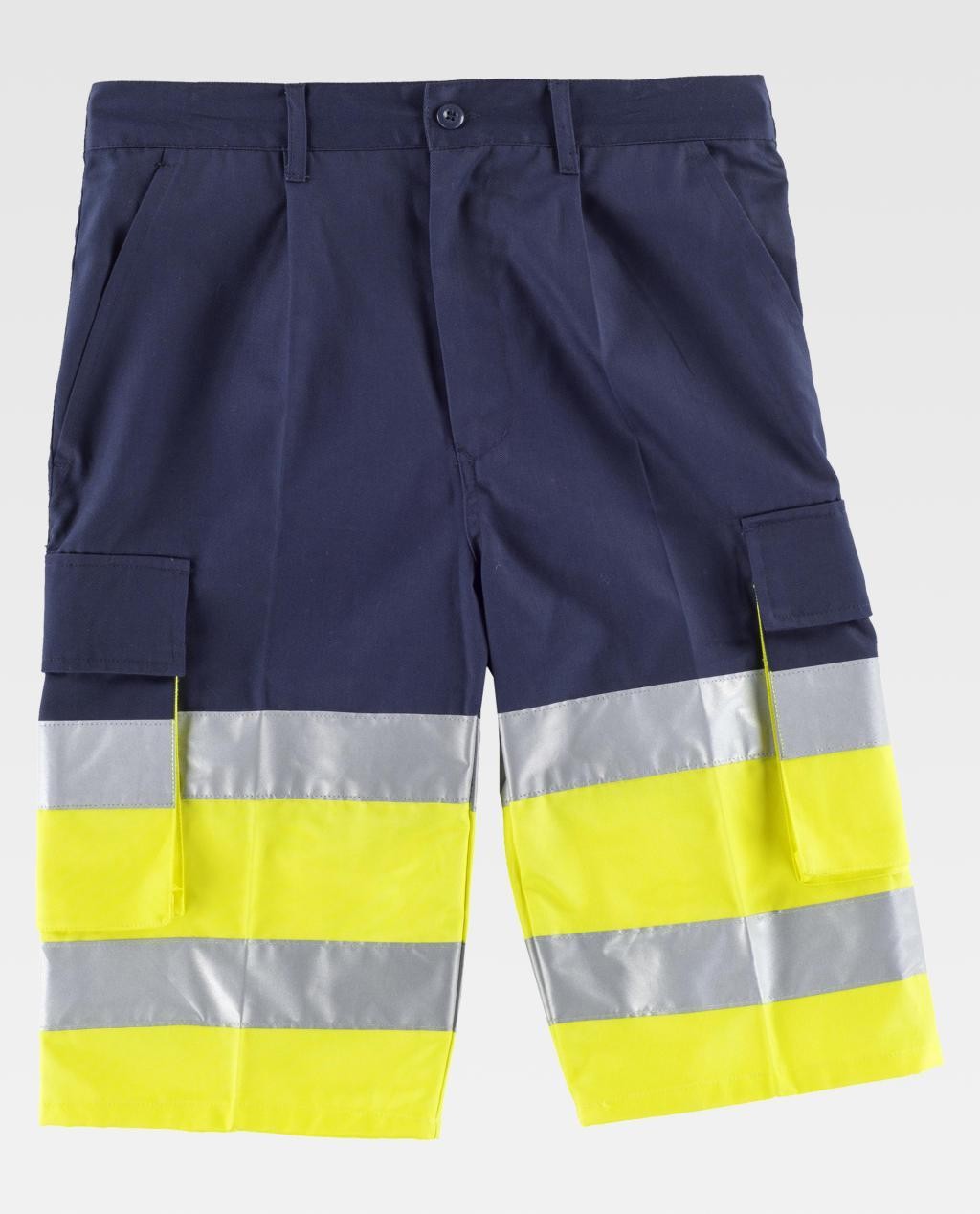 Bermuda da Lavoro Bicolore Alta Visibilit� C4005 - Workteam