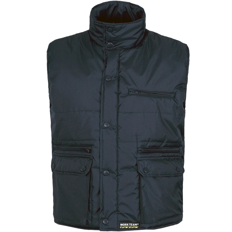 Gilet da lavoro invernale multitasche imbottito in tessuto oxford - Workteam
