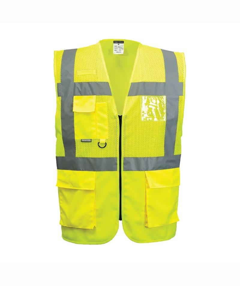 Gilet da Lavoro Executive Madrid Mesh Alta Visibilita Portwest C496