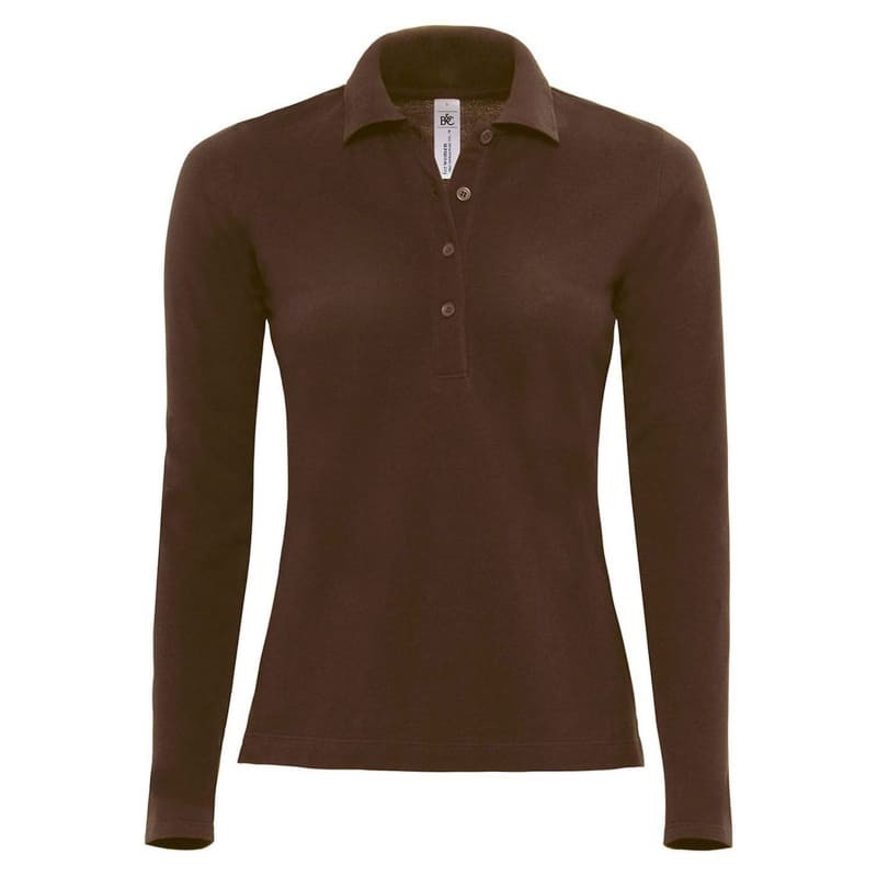 Polo Da Lavoro Safran Pure LSL da Donna Manica Lunga B&C Collection - BCPW456
