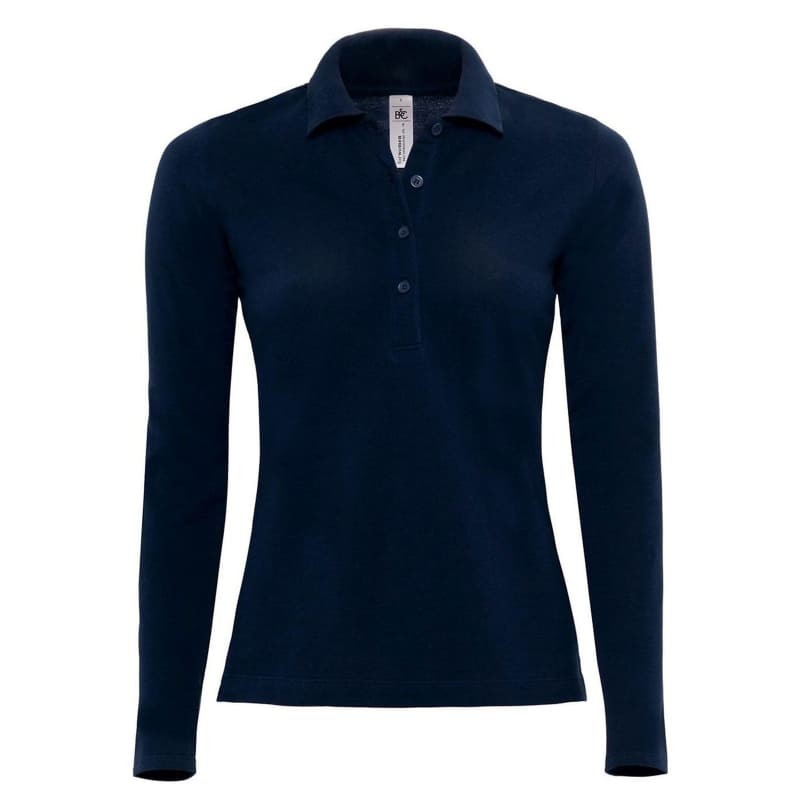 Polo Da Lavoro Safran Pure LSL da Donna Manica Lunga B&C Collection - BCPW456