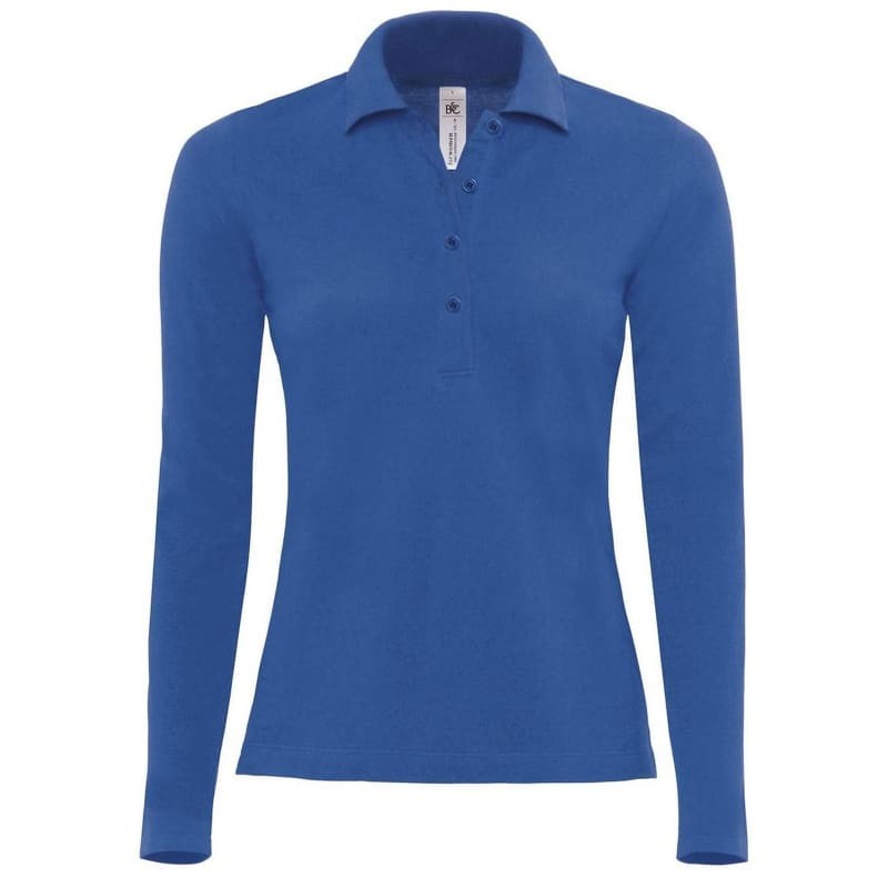 Polo Da Lavoro Safran Pure LSL da Donna Manica Lunga B&C Collection - BCPW456