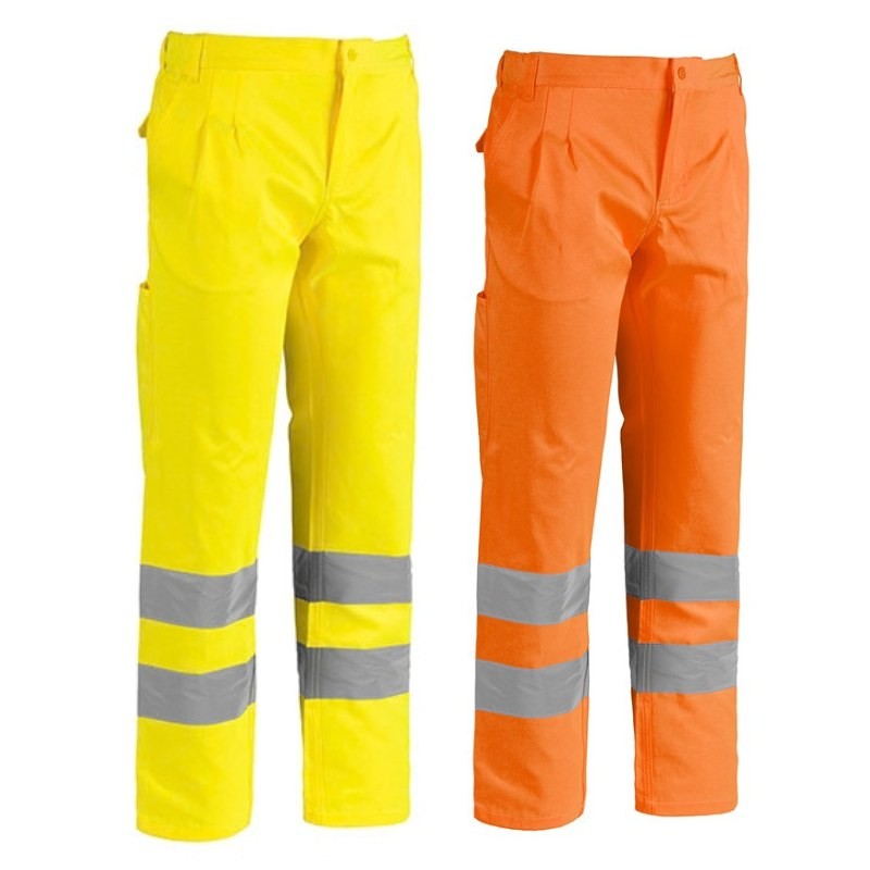 Pantaloni da Lavoro Alta Visibilit� Multitasche Sottozero Pantalone H.V. 1560