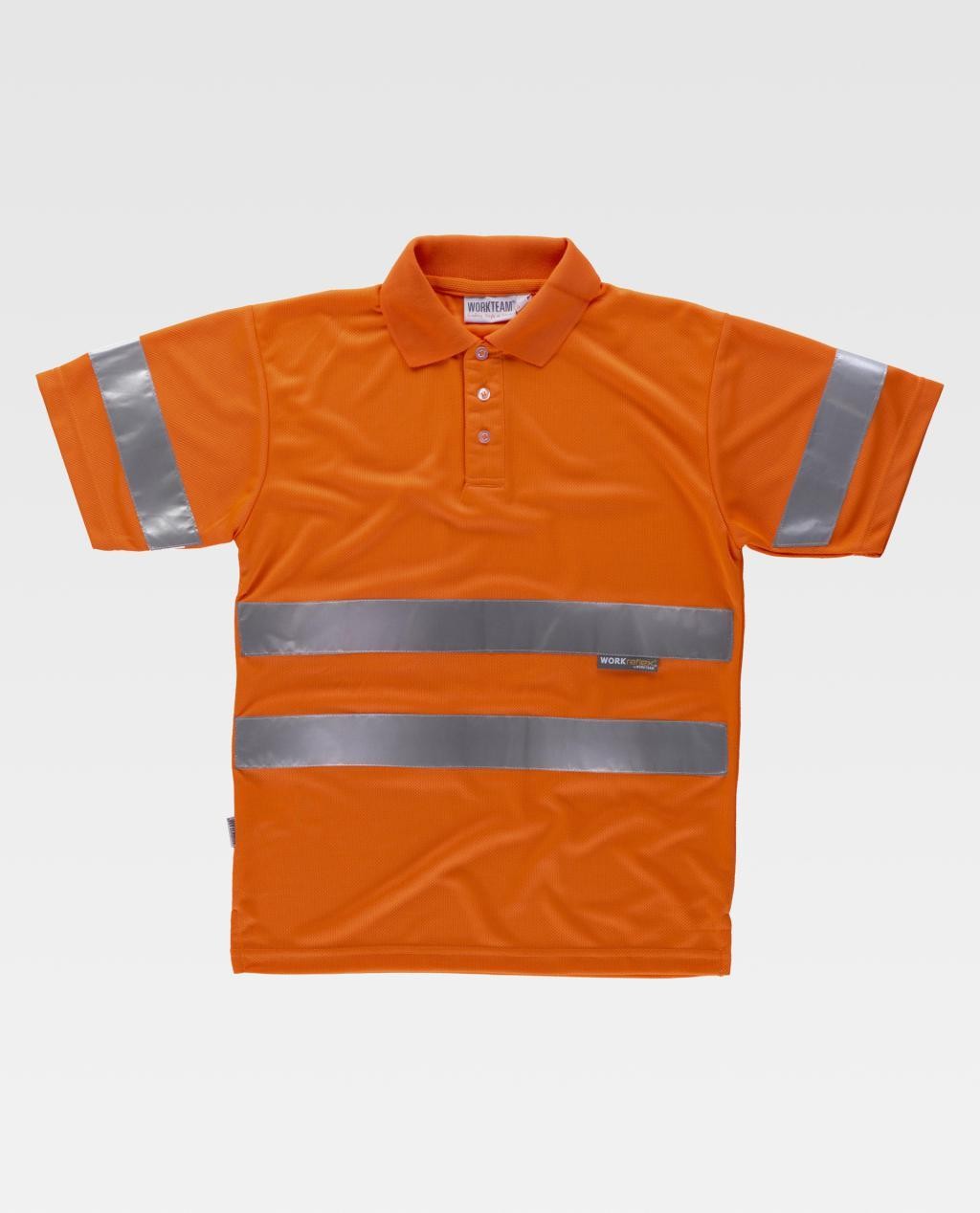 Polo da Lavoro Workteam Manica Corta Alta Visibilit� C3880