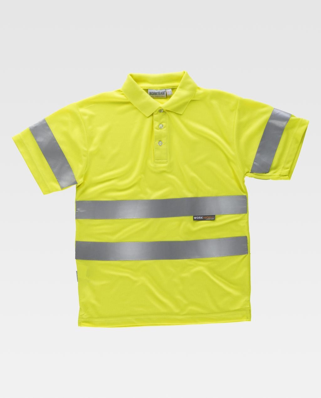 Polo da Lavoro Workteam Manica Corta Alta Visibilit� C3880