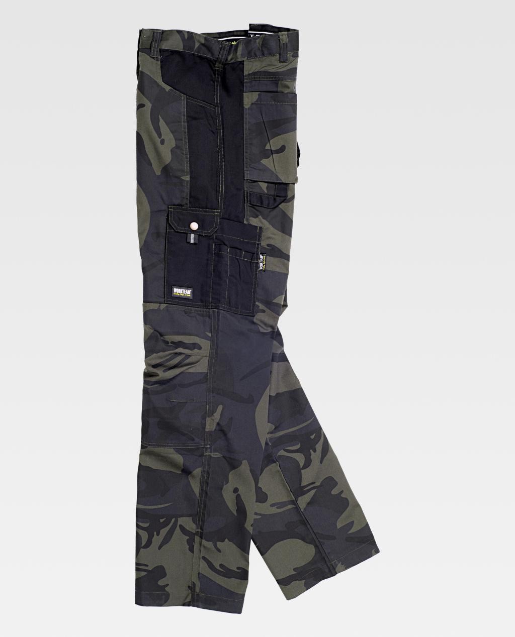 Pantaloni da Lavoro Mimetici Multitasche S8515 - Workteam