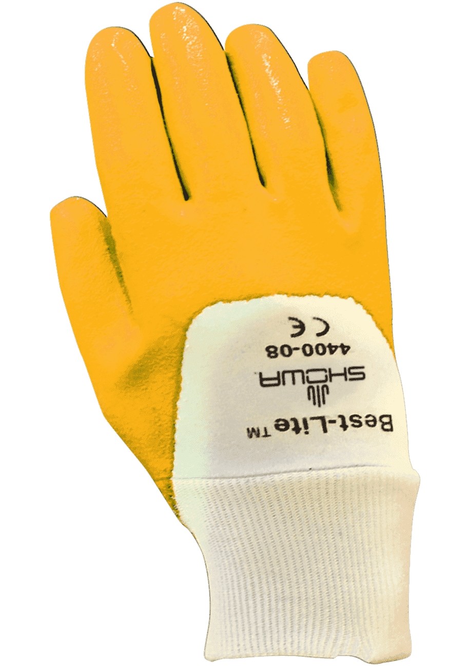 12 paia - Guanto Showa 4400 Antiolio / Antiabrasione spalmato in Nitrile