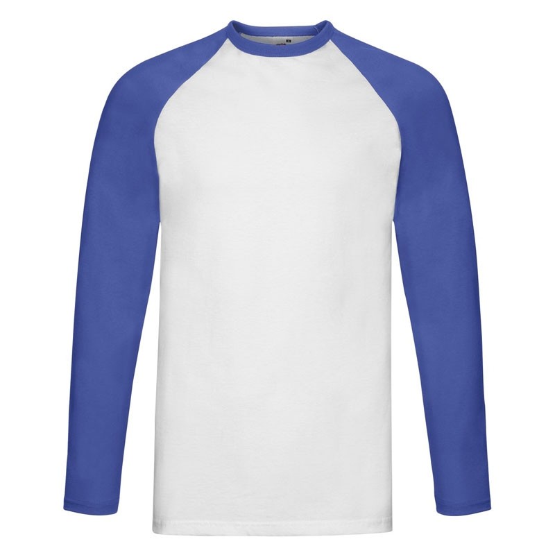 T-shirt da Lavoro Fruit of The Loom Baseball in Cotone a Manica Lunga FR610280