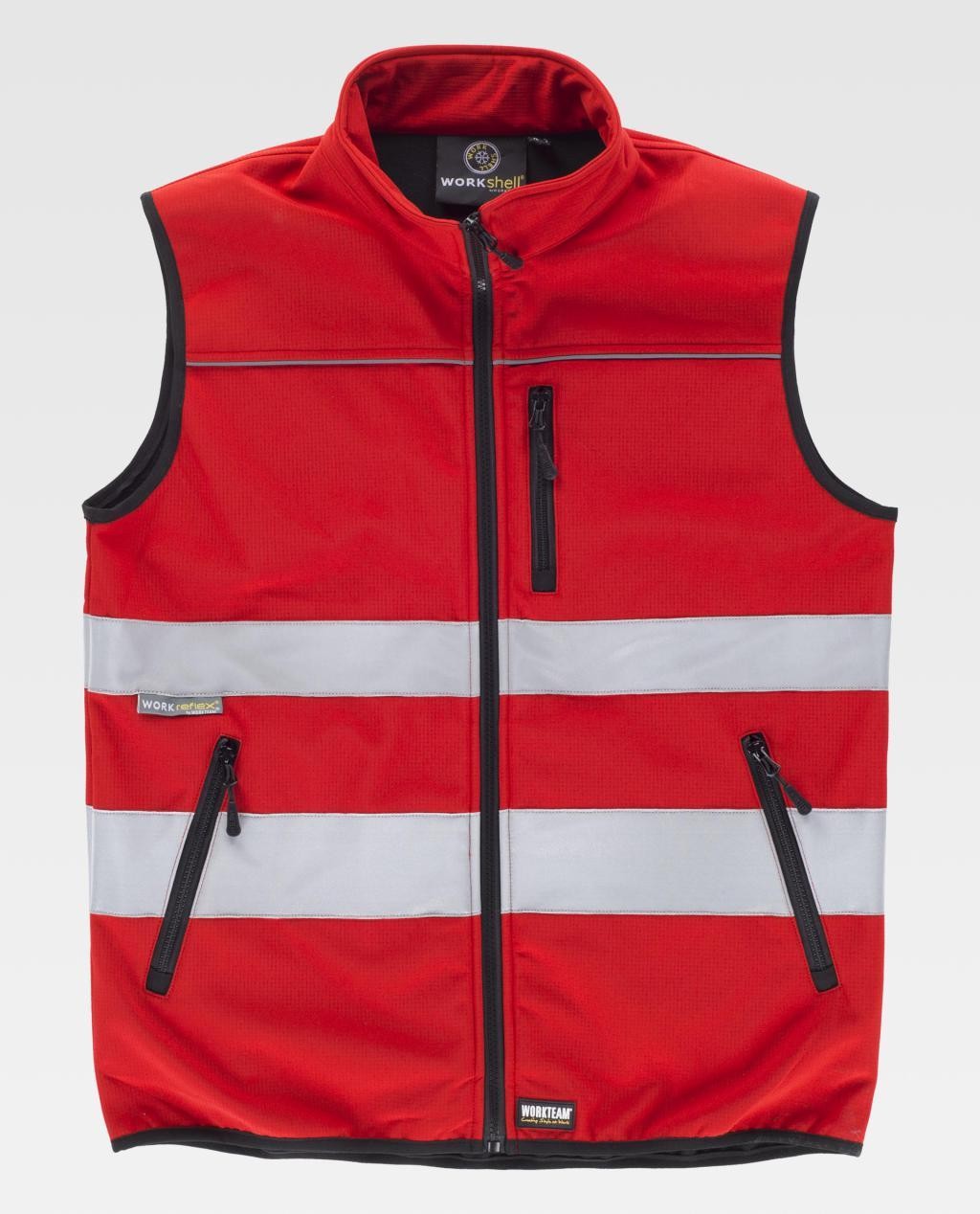 Gilet da Lavoro Workshell Stretch Alta Visibilit� C2922 - Workteam