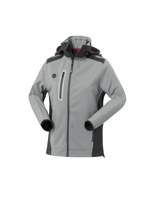Giubbotto da Lavoro Softshell Multitasche Impermeabile con Cappuccio da Donna Rossini Smarty Lady HH639