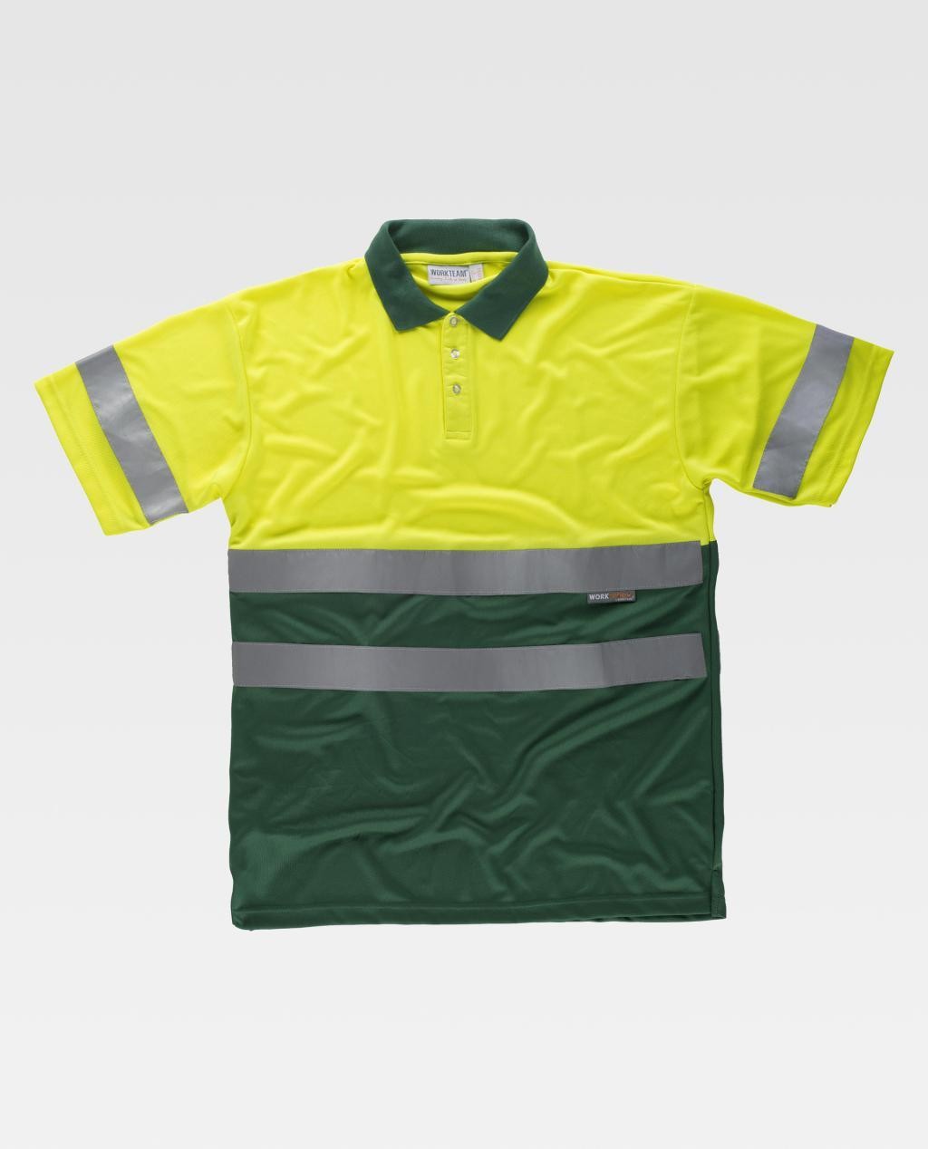 Polo da Lavoro Workteam Manica Corta Alta Visibilit� C3860