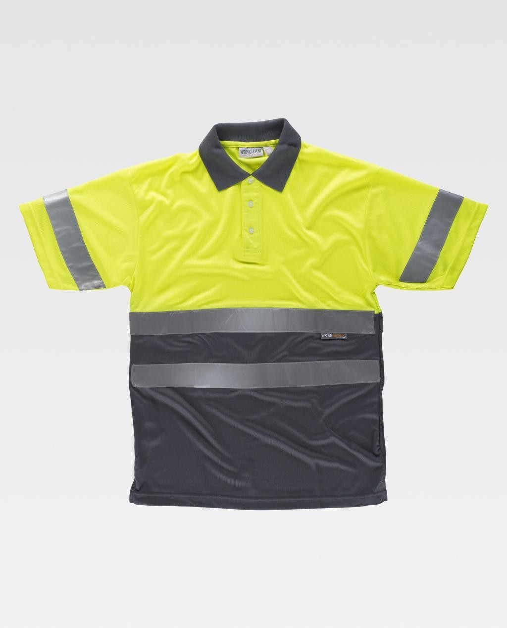 Polo da Lavoro Workteam Manica Corta Alta Visibilit� C3860