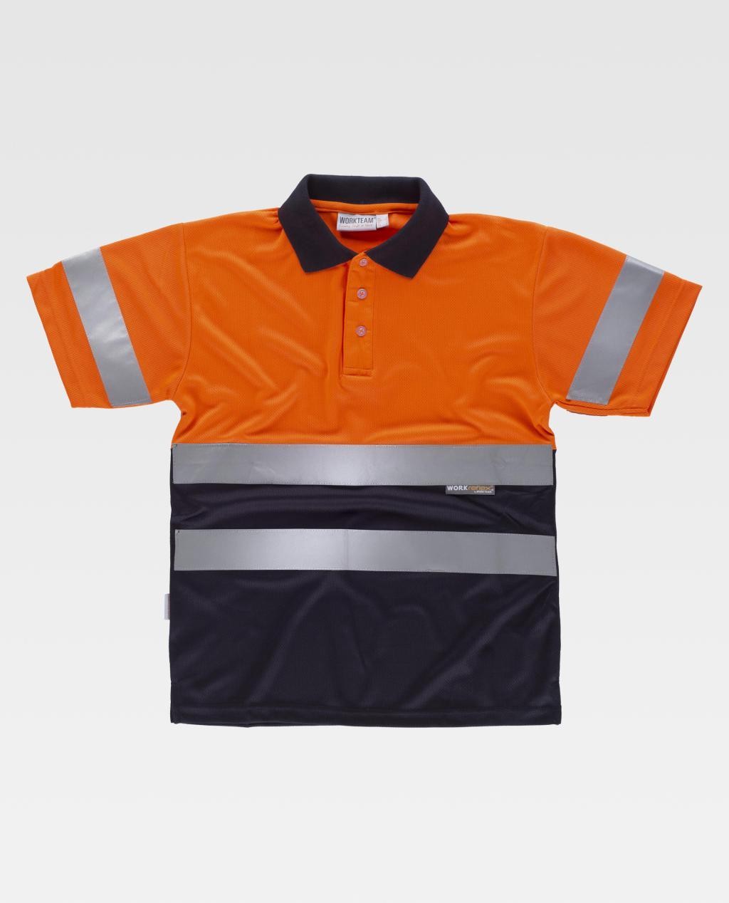 Polo da Lavoro Workteam Manica Corta Alta Visibilit� C3860