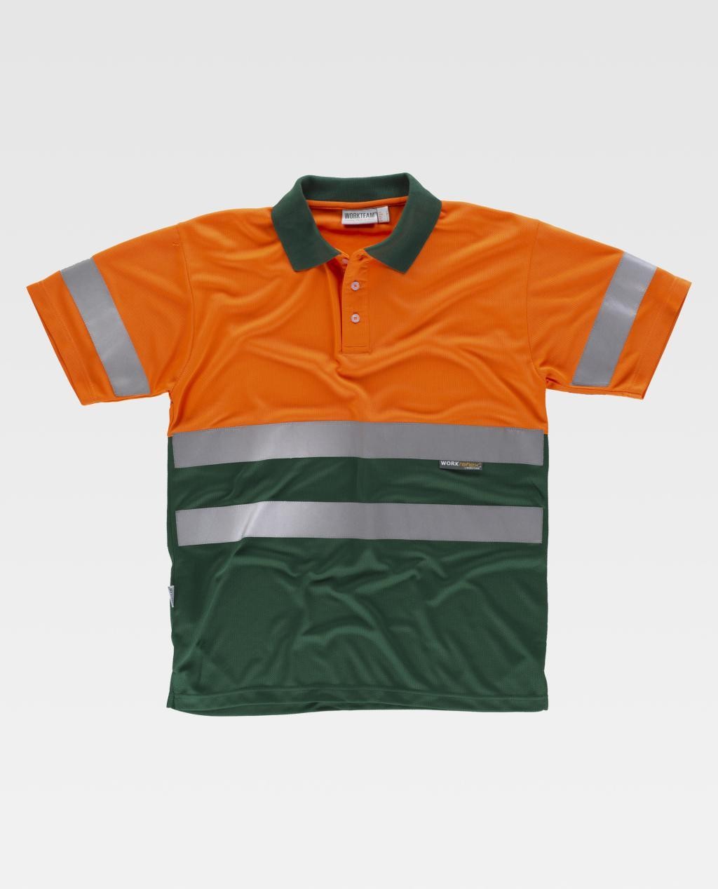 Polo da Lavoro Workteam Manica Corta Alta Visibilit� C3860