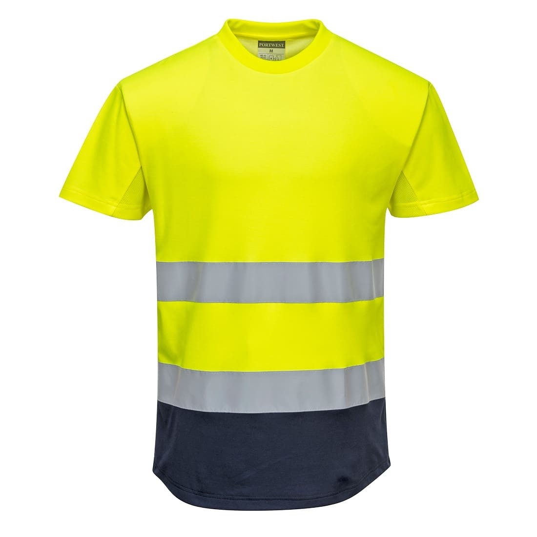 T-shirt da Lavoro Bicolore Mesh Cotton Alta Visibilit� Portwest C395