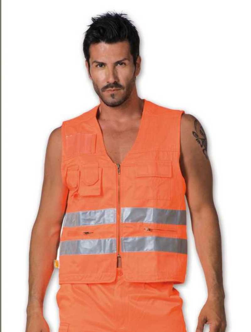 Gilet da lavoro multitasche alta visibilit� Logica 840HV-L