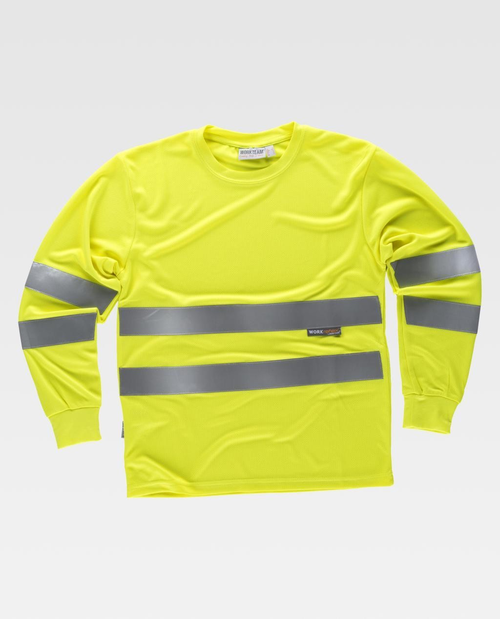 T-shirt da Lavoro M/L con Bande Alta Visibilit� C3933 - Workteam