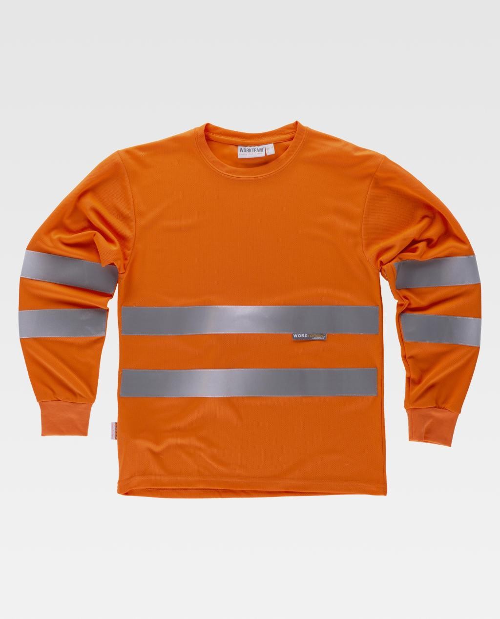 T-shirt da Lavoro M/L con Bande Alta Visibilit� C3933 - Workteam