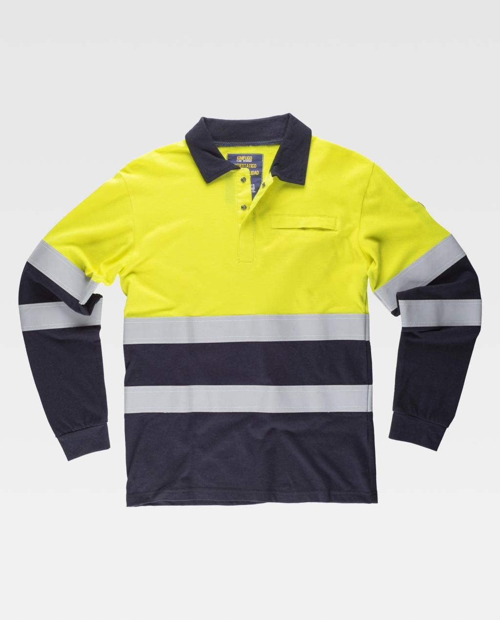 Polo da Lavoro Workteam Ignifuga Antistatica Alta Visibilit� S6591